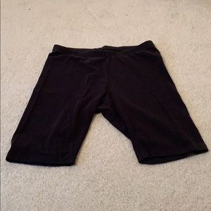 Black Mid-Thigh Shorts